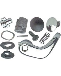1980-91 GM Truck Chrome Locking Vent Window Handle - L/H