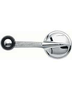 1953-60 Single Arm / Black Knob Chrome Window Crank Handle