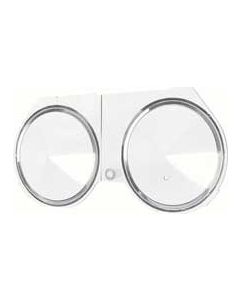 1968 F-Body Dash Carrier Lense with Console Gauges and Tacho