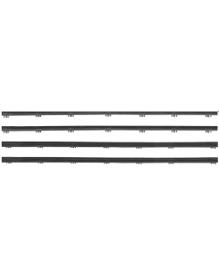 1968-70 B-Body Door Glass Weatherstrip (4 Piece Set) - Cars with pop-out windows