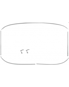 1968-70 Mopar B-Body Windshield Molding Set