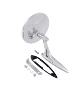 1963-64 Impala / Full Size Outer Door Mirror-  Bow Tie Logo