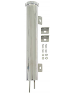 Radiator Overflow Tank, Polished Stainless Steel