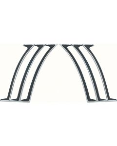 1969 Camaro Outer Quarter Louvers (Pair)