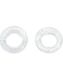 1967 Clear Plastic Door Lock Knob Ferrules