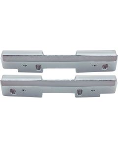 1965-67 Impala 2 Dr or 4 Dr H'Top, Sedan Arm Rest Bases Front Chrome (Pair)