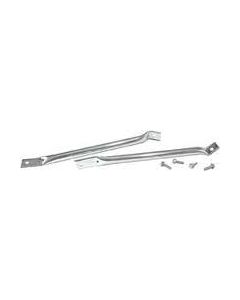 1967-69 Fender to Radiator Support Bars (Chrome)