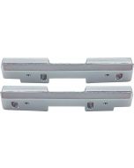1965-67 Impala 2 Dr or 4 Dr H'Top, Sedan Arm Rest Bases Front Chrome (Pair)