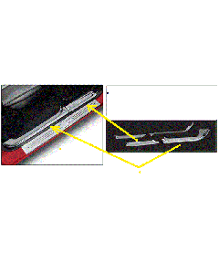 1978-87 Pickup Front Sill Plate Set