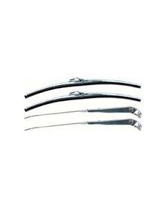  Stainless Windshield Wiper / Blade Arm Kit- Trico Style Blades 