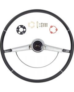 1966 Impala Black Steering Wheel Kit